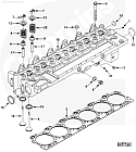 Головка блока цилиндров (ГБЦ) для двигателя Cummins 6CT  